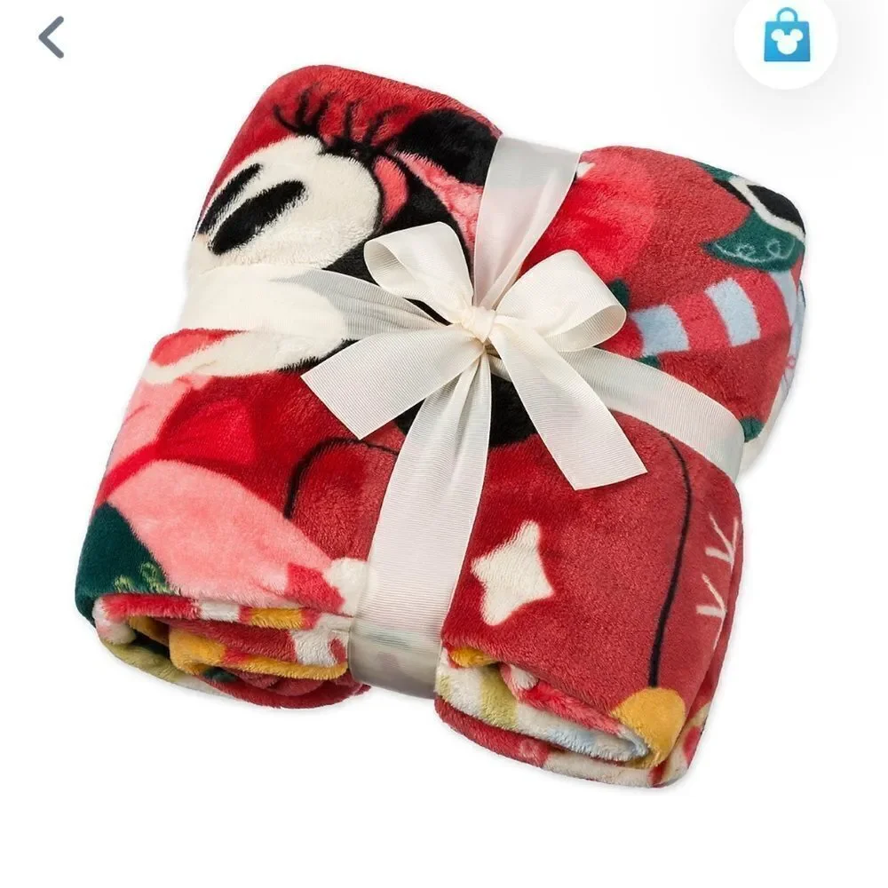 Disney Mickey Mouse and Friends Holiday Throw NWT